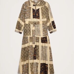 Cotton Tiered Maxi Shirt Dress